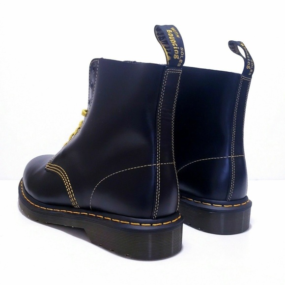 NEW Dr. Martens 1460 Pascal Mens 6 Womens 7 Black 8-Eye Smooth Leather Boots main image 5